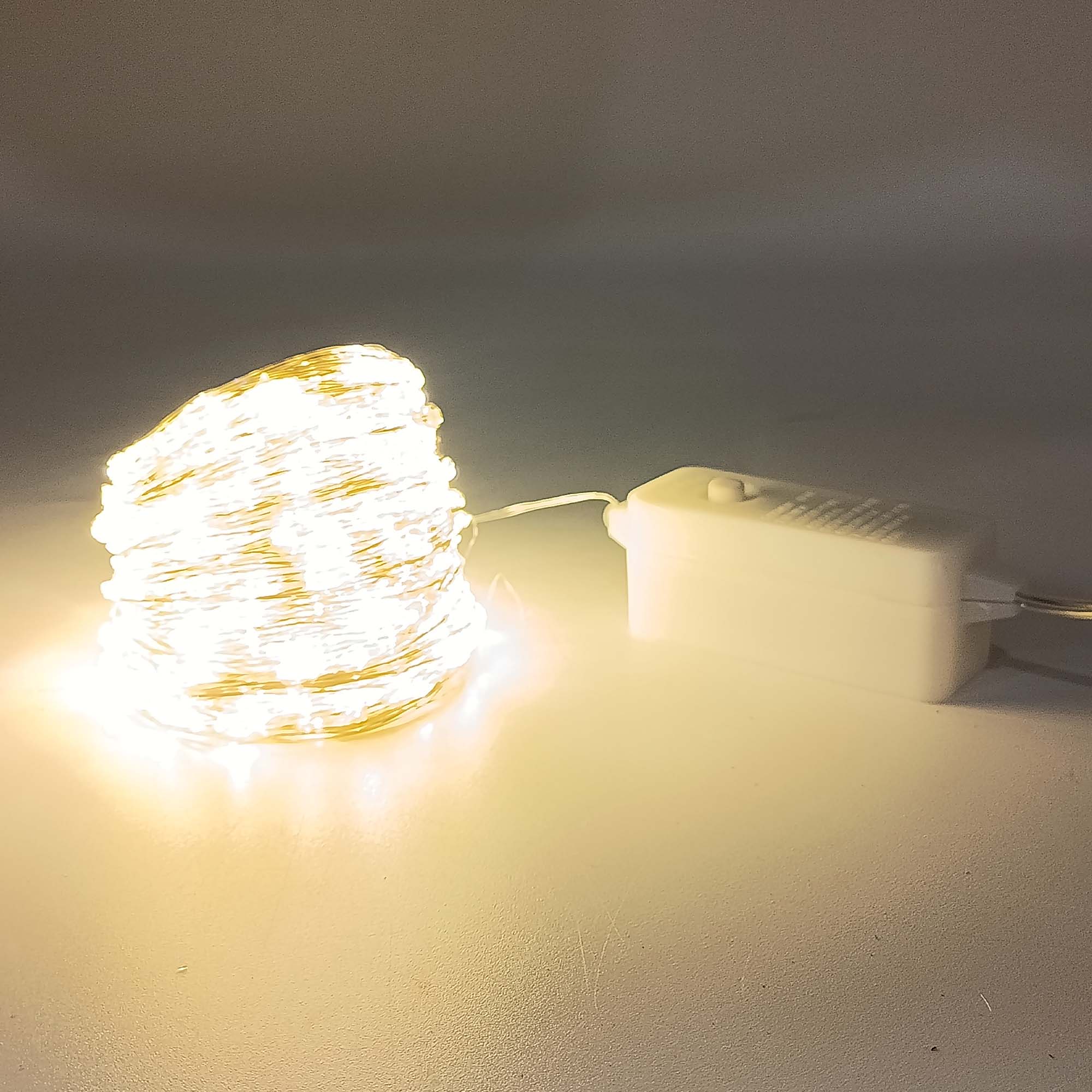 Гирлянда уличная "Роса" 30м, свечение желтое теплое РД18256