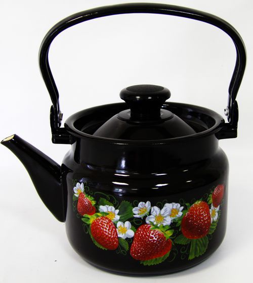 Чайник 2,0л эмал коричневый Керчь 