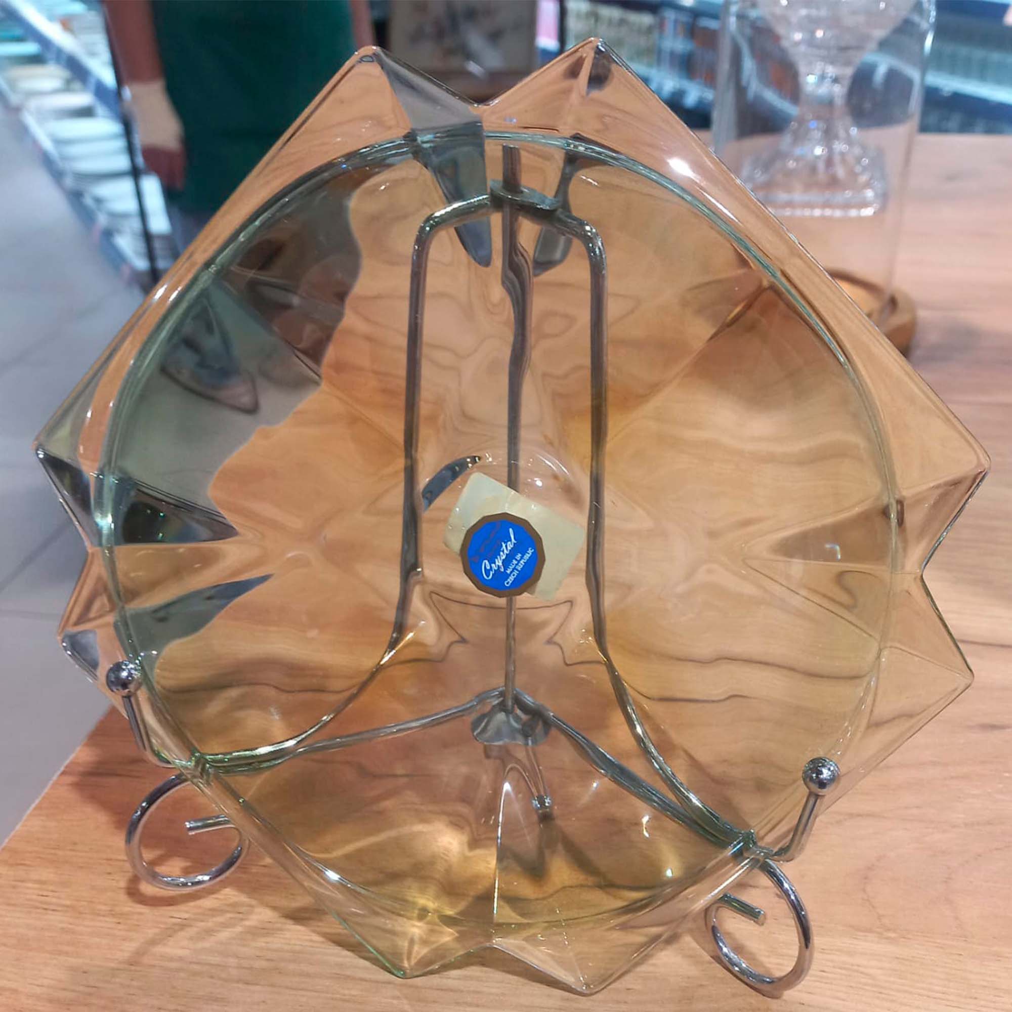 Фруктовница 21см зеленая Bohemia Gold Metropolitan TalirMetropolitaPicol215Z