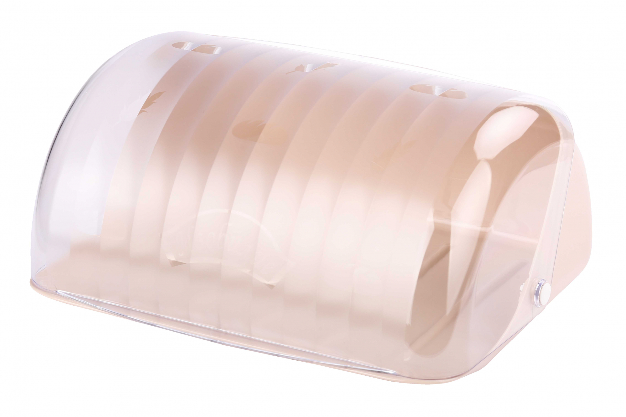 Хлебница 320х255х150мм пластик "Изобилие" мини светло-бежевый