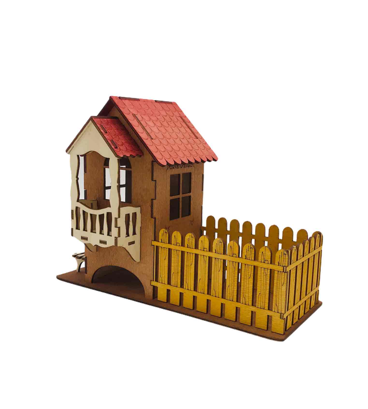 Чайный домик 28х13х21см ДомВуд Уютное гнёздышко Экошпон Ф92/Д92