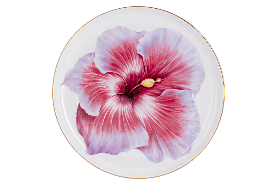 Тарелка 190мм "Гибискус" в подарочной упаковке.