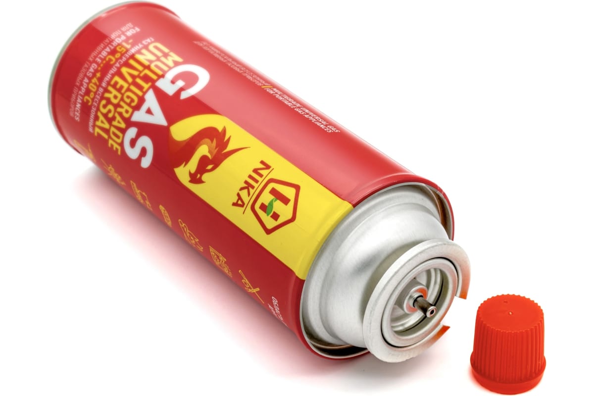 Газ для заправки газовых приборов 220гр NIKA, Gasolina (красный дракон)