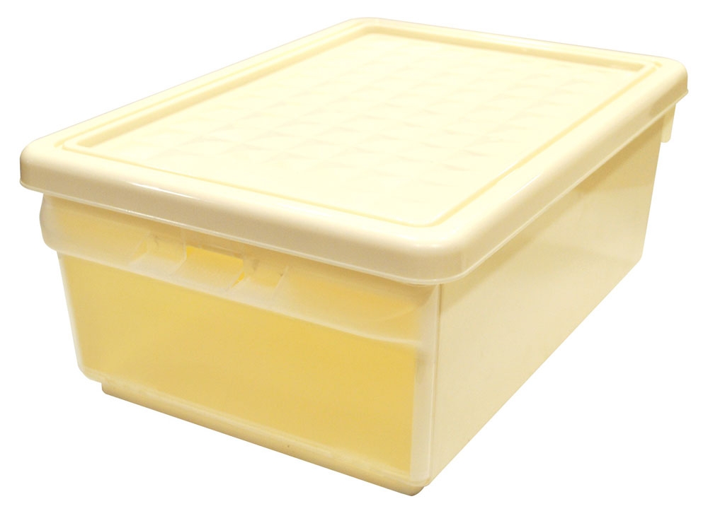 Ящик 15л д/хранения с боковой дверцей слоновая кость