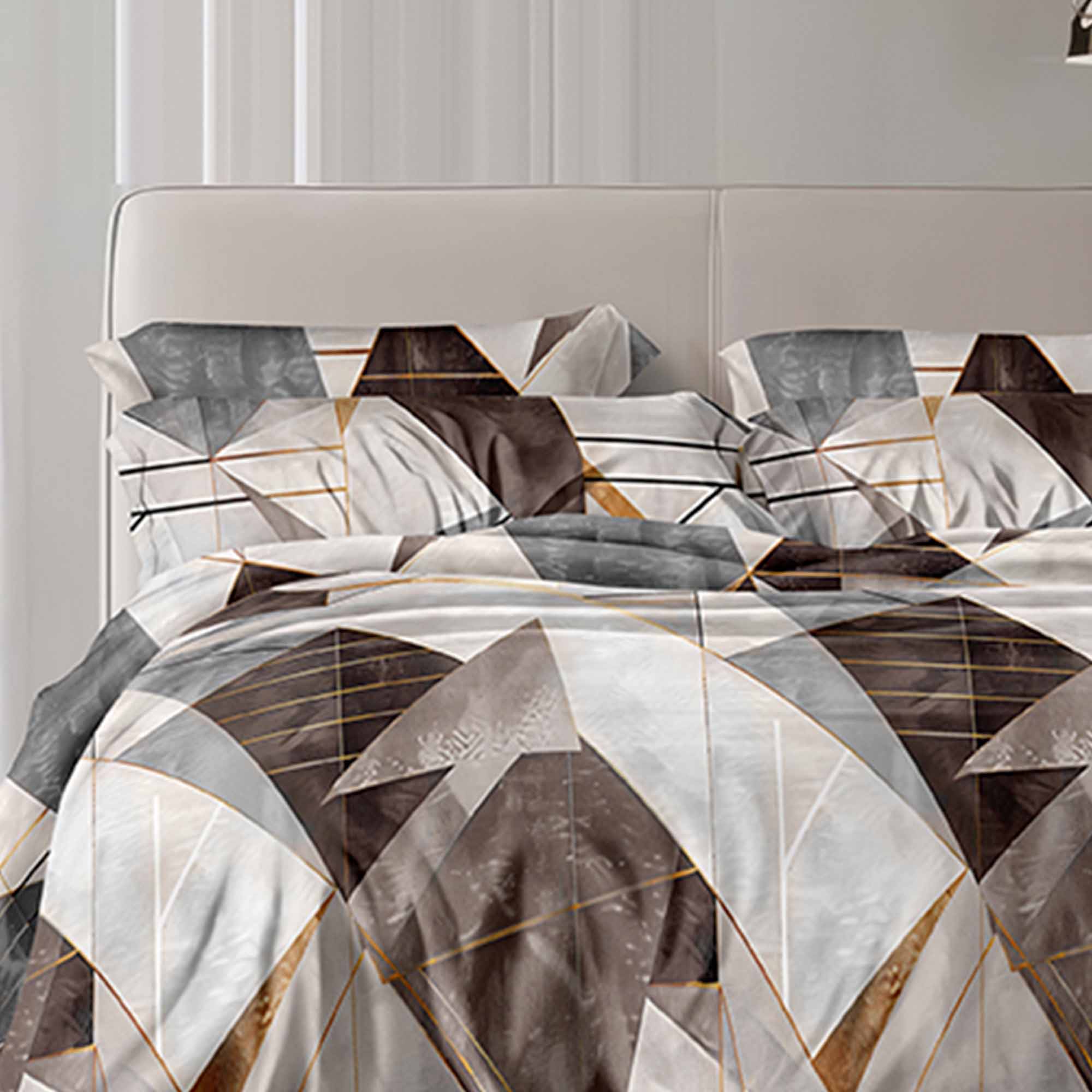 Простыня 220х240 ДомВелл (Бязь) 3109 Графика