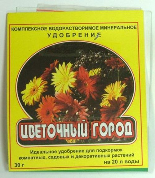 Удобрение 30г Цветочный город сухое