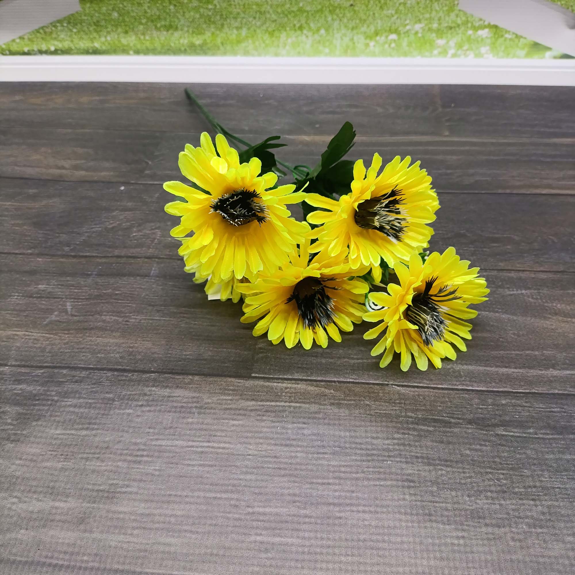 Букет Ромашка цветная 6 голов 