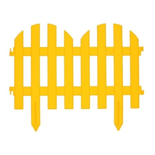 Забор декоративный № 4- желтый 35х300, 7 секций)
