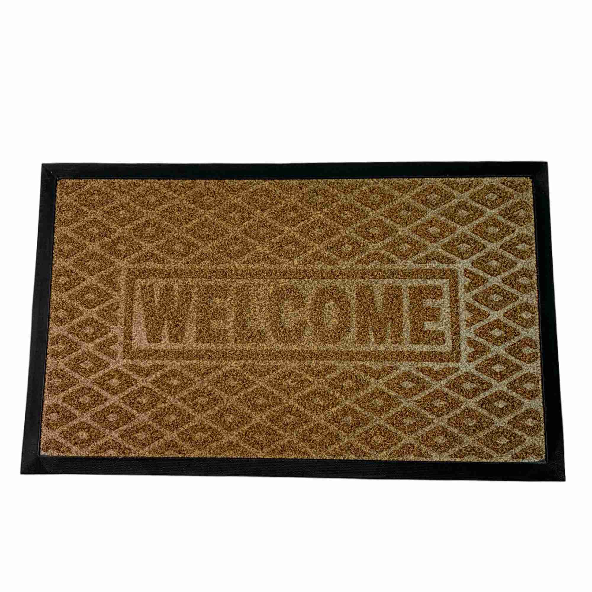 Коврик придверный 45х75см резиновый, с ворсом Welcome РД67178