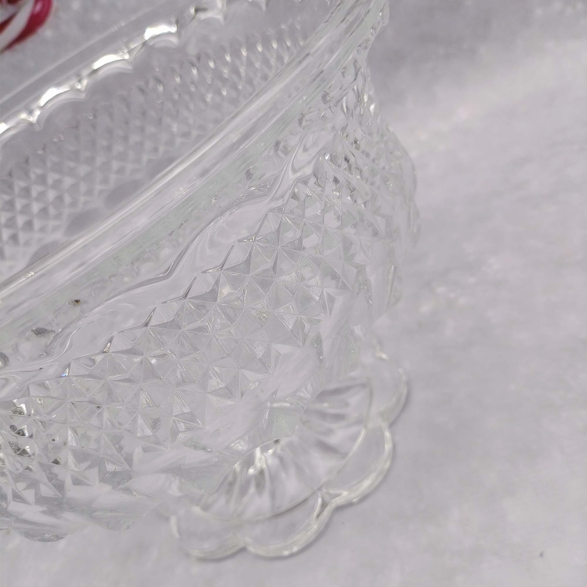 Ваза для фруктов 20х15см хрусталь на ножке РД19888