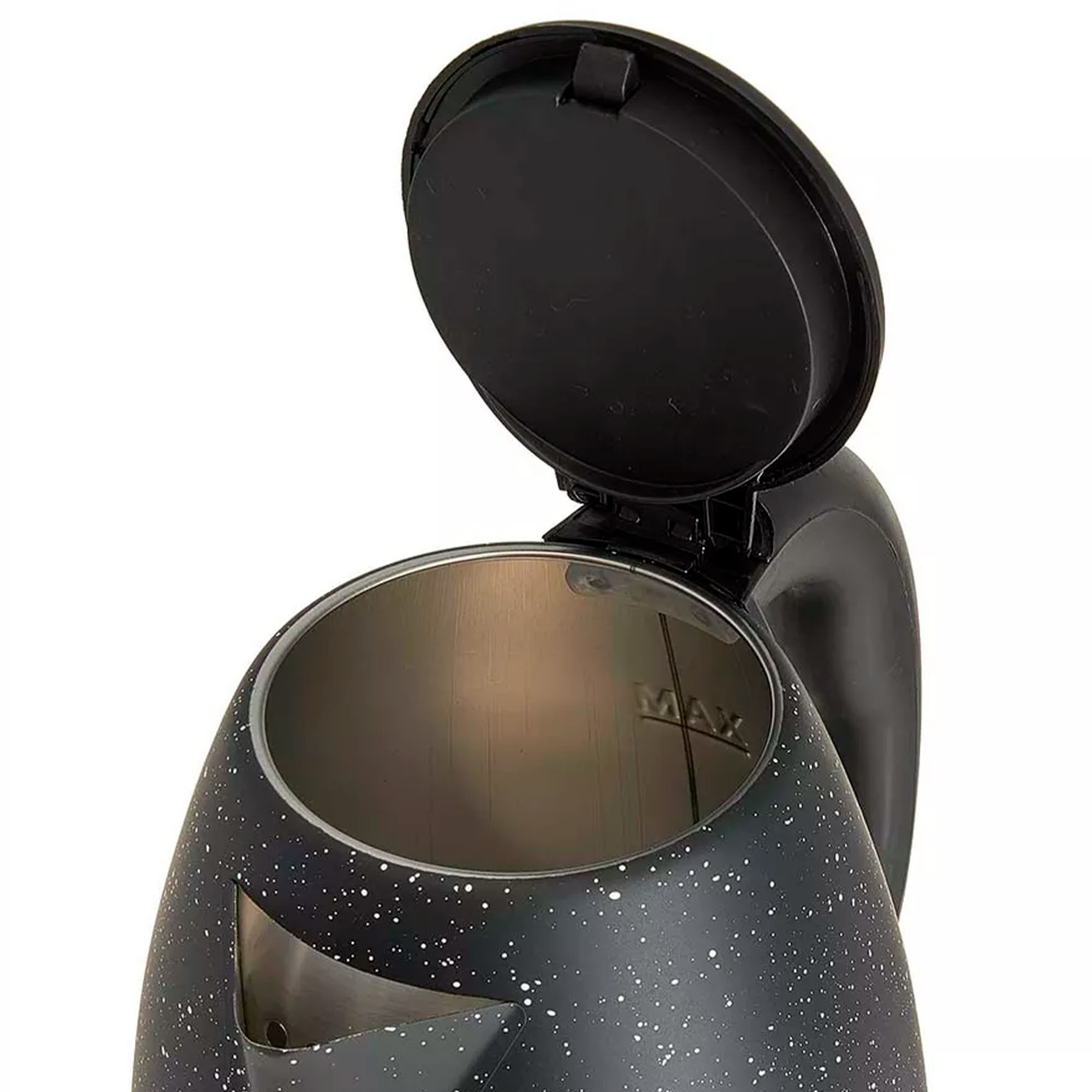 Чайник 1,8л электрический "АКСИНЬЯ" КС-1016:  нерж. 1500 Вт, черный(12)