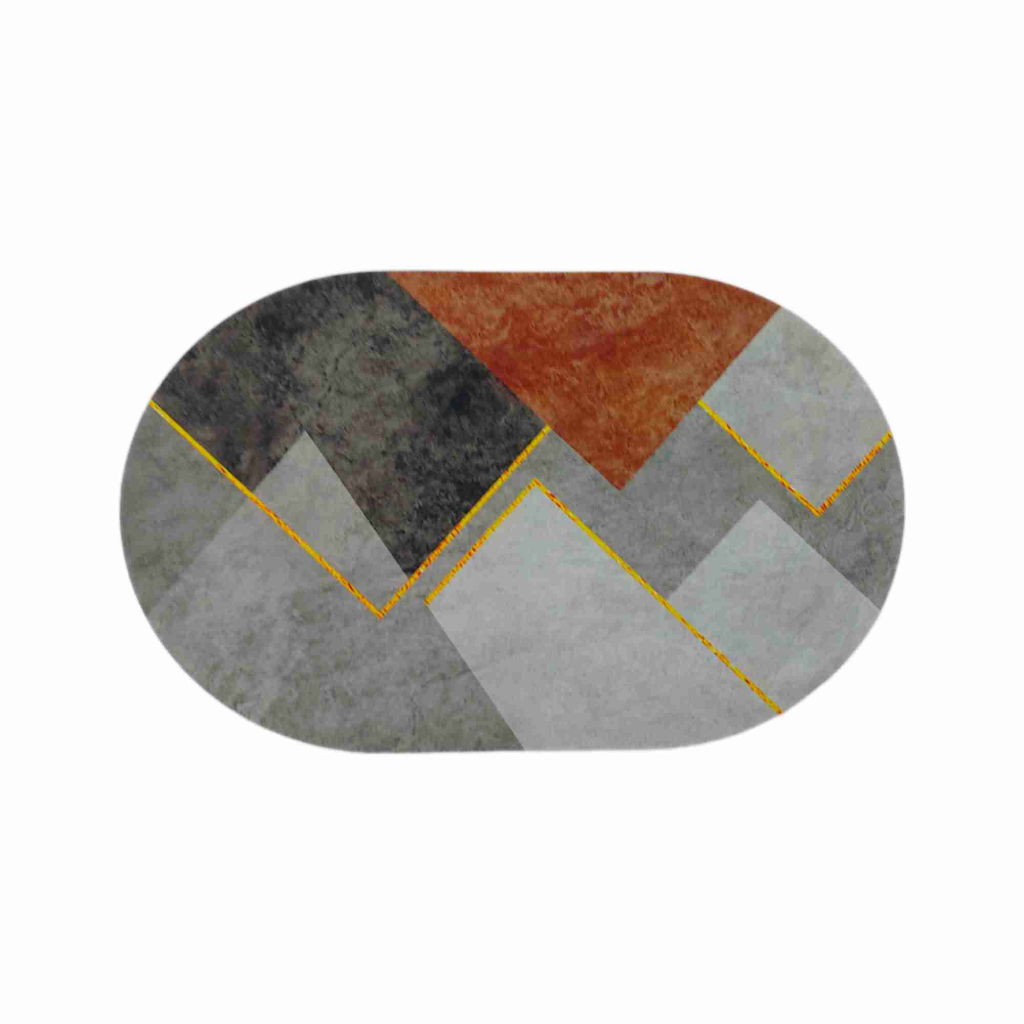 Коврик универсальный 48х78см Абстракция, впитывающий, ПВХ+диатомитовые волокна РД68458