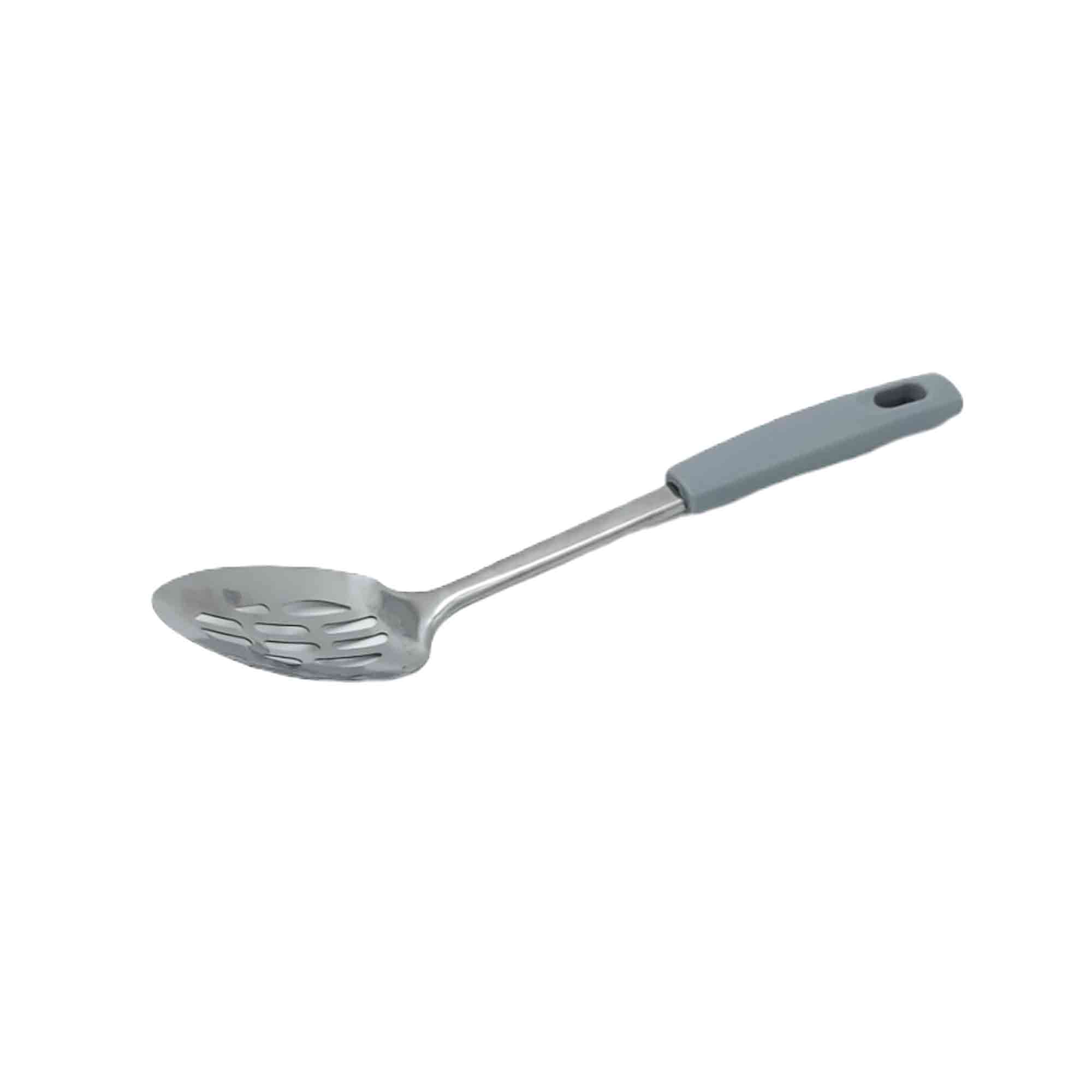 Ложка кулинарная с прорезями  32см нерж. сталь, ручка пластик  РД 51912