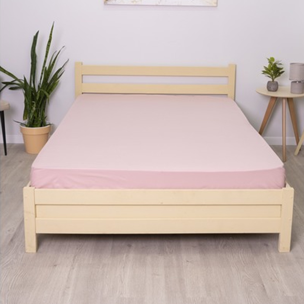 Простыня 220х240 ДомВелл (Поплин) Пудра