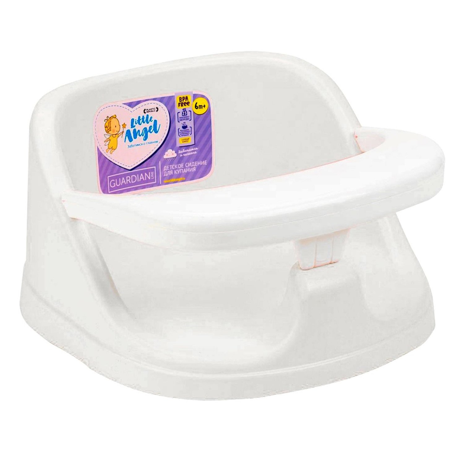 Сиденье детское для купания "Kinder" 360х315х185 мм (белый)