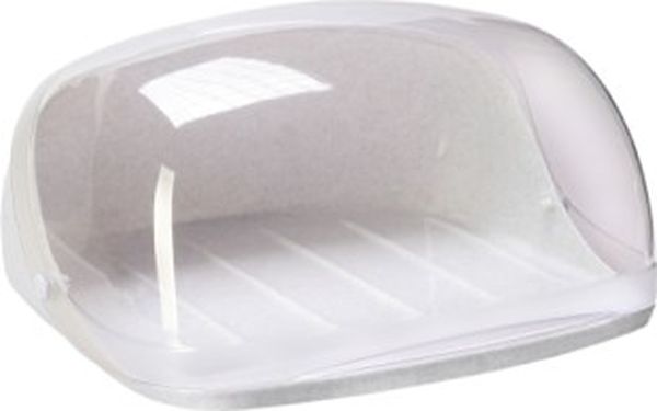 Хлебница 390x287x171мм пластик IDEA малая Мраморный 