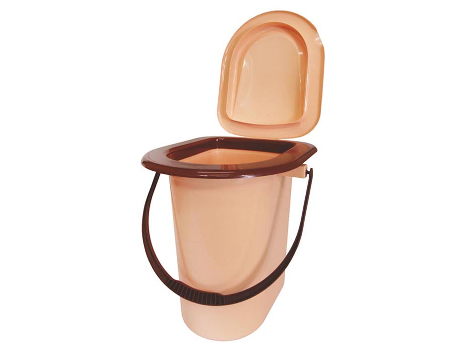 Ведро-туалет 17л бежевый