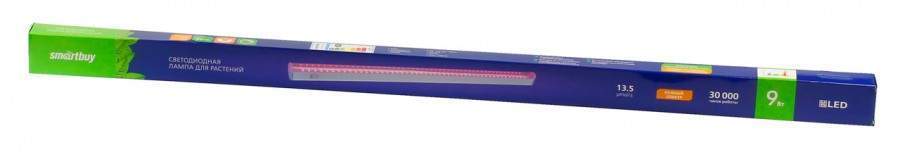 Светильник линейный для растений свд Smartbuy FITO 9W кр-син 13,5мкмоль/с 573x21x32 600 ФИТО шнур
