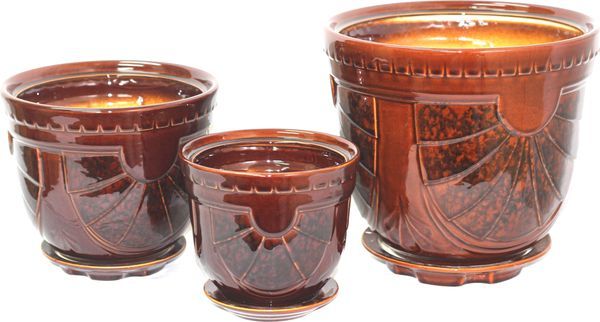 Горшки для цветов декоративные БАСТОН №3 (СОРТ 1)