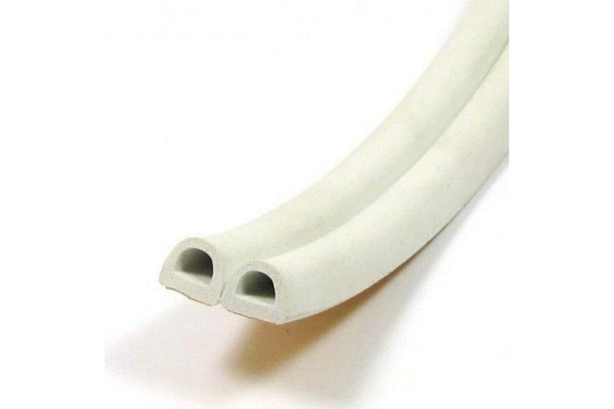 Уплотнитель D100, 9х7,4 мм Sila Home самоклеящийся, белый, 