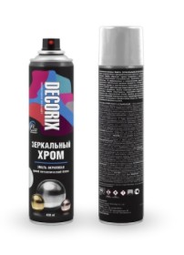 Эмаль аэроз. 400мл ЗЕРКАЛЬНЫЙ ХРОМ DECORIX, зеркальный хром-золото