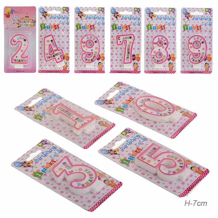 Свеча Цифра 7 72WA