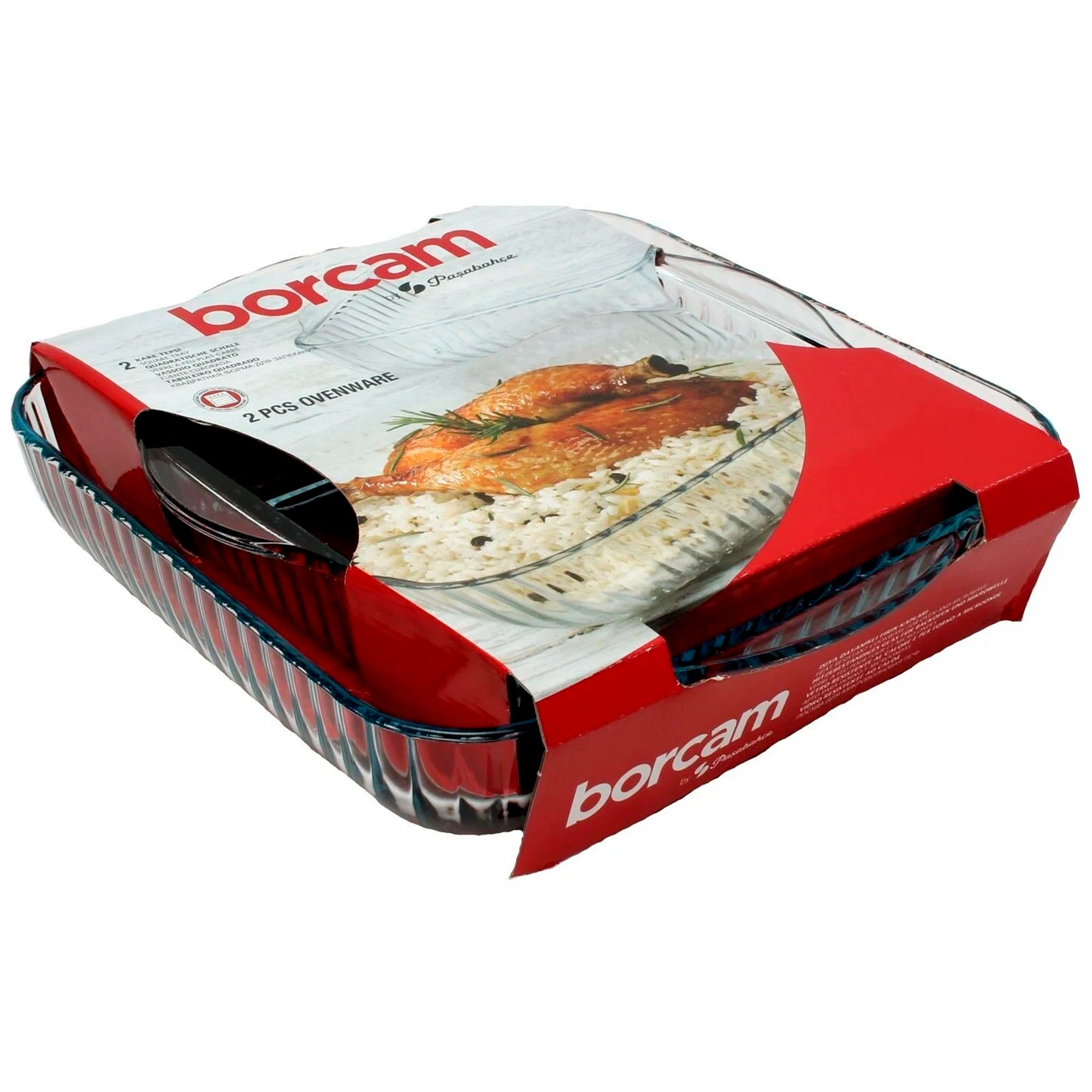 Набор форм для запекания 2шт рифленых  Borcam"(59384+59394), 1950мл+3500мл 159166