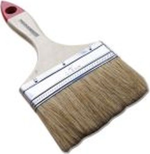 Кисть плоская 100мм "SANTOOL" 4 нат.щетина,  дер. ручка