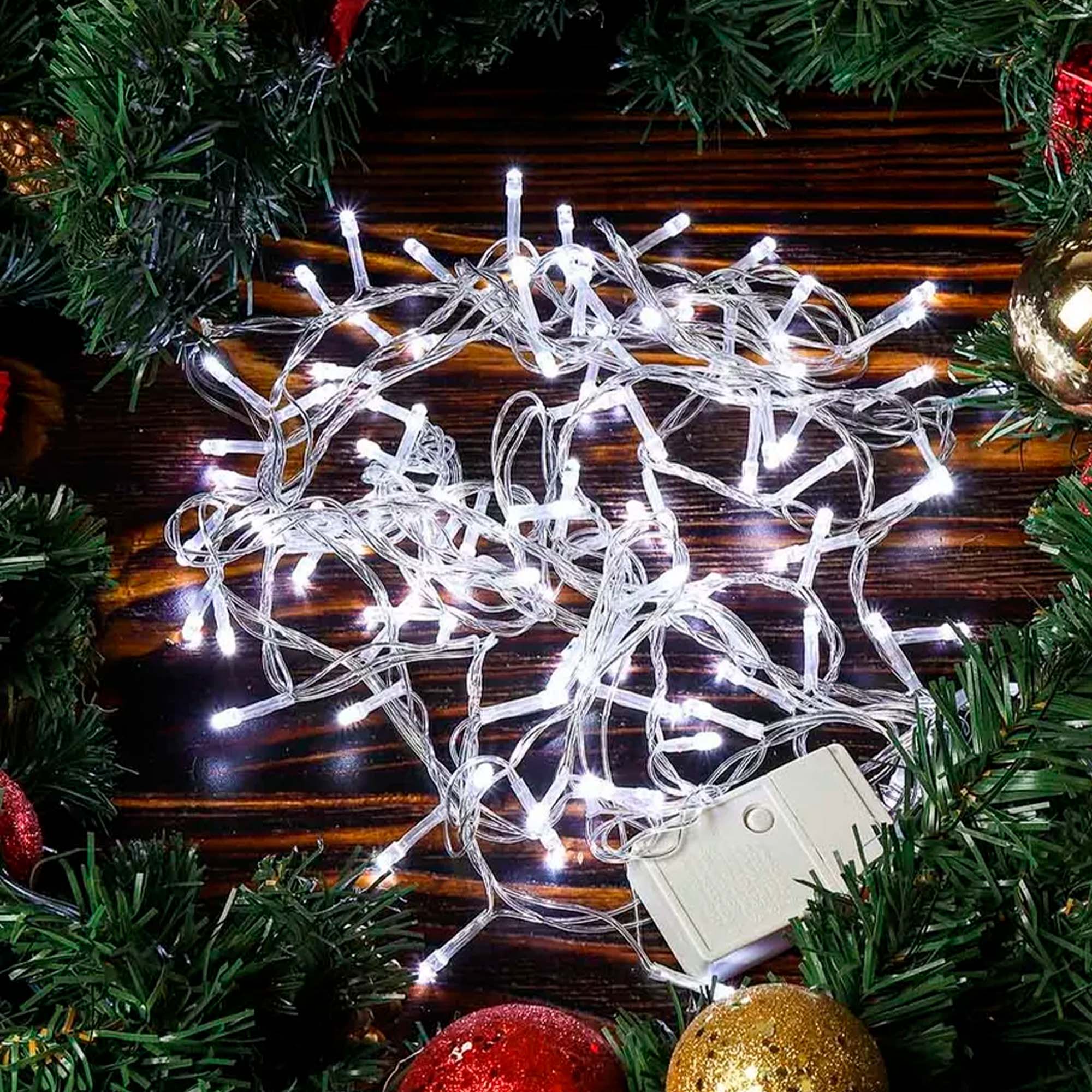 Гирлянда "Бахрома" 12х0,5х0,65м, улица, темный провод, свечение белое холодное РД18331