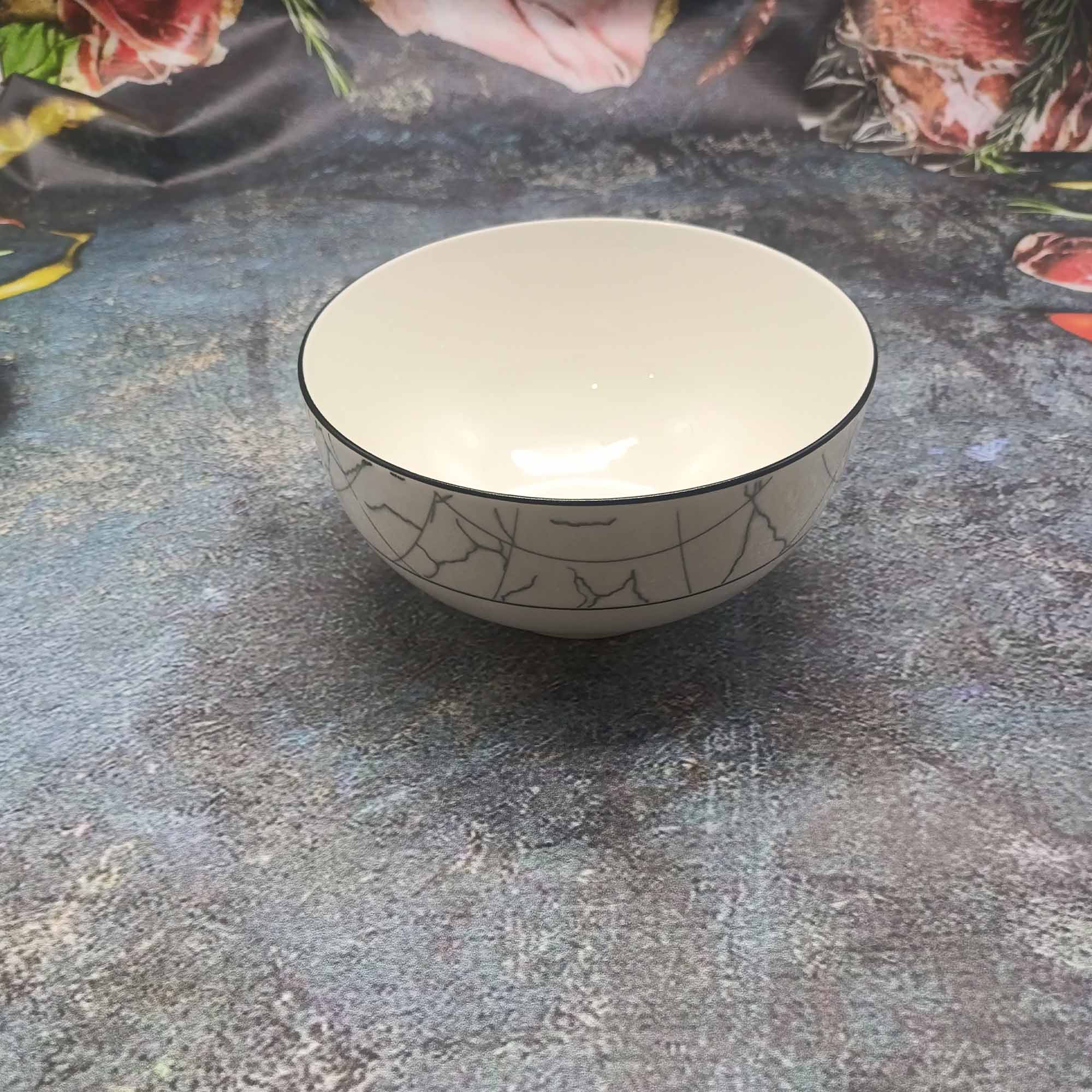 Салатник 15см круглый, с узором РД84694