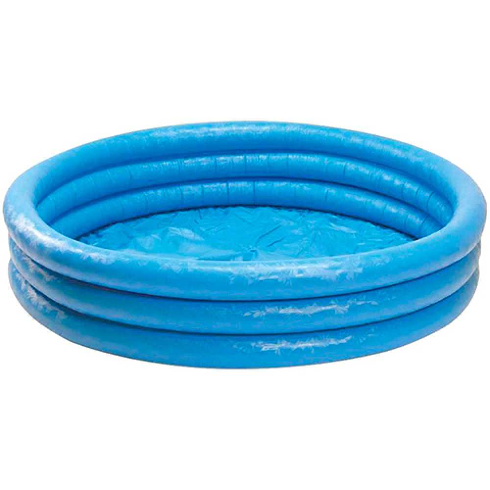 Бассейн детский надувной 147х33см  "Кристал" 330л, Intex