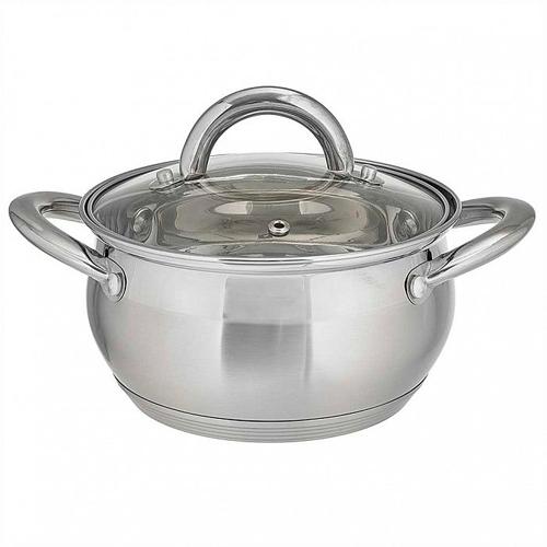 Кастрюля нержавеющая сталь  1,9л, с крышкой 