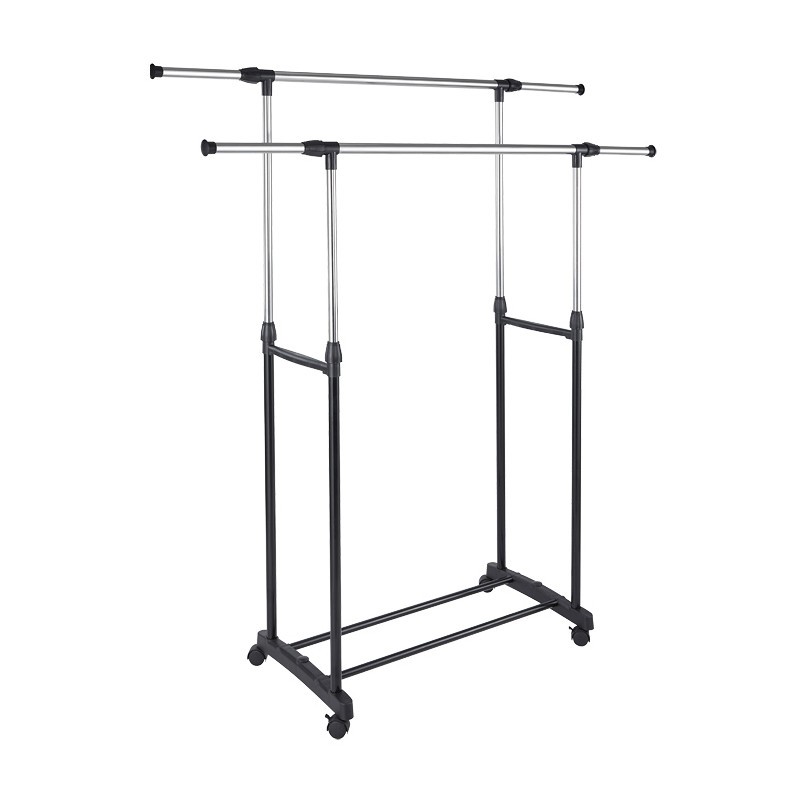 Вешалка напольная раздвижная 2 перекладины 1450х430х1550мм 
