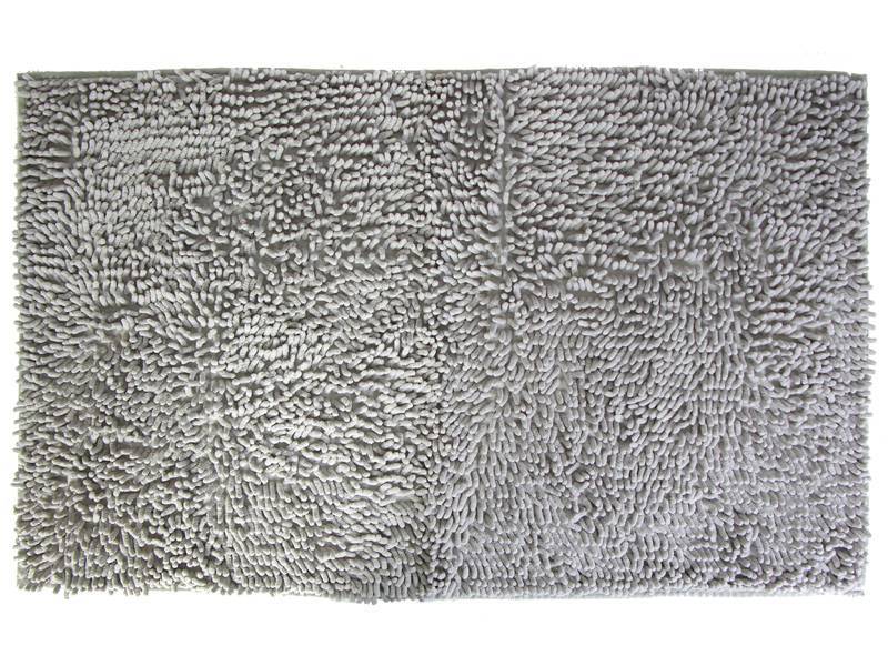 Коврик для ванной 45х70см Макароны, серый, полиэстер, кант РД66522