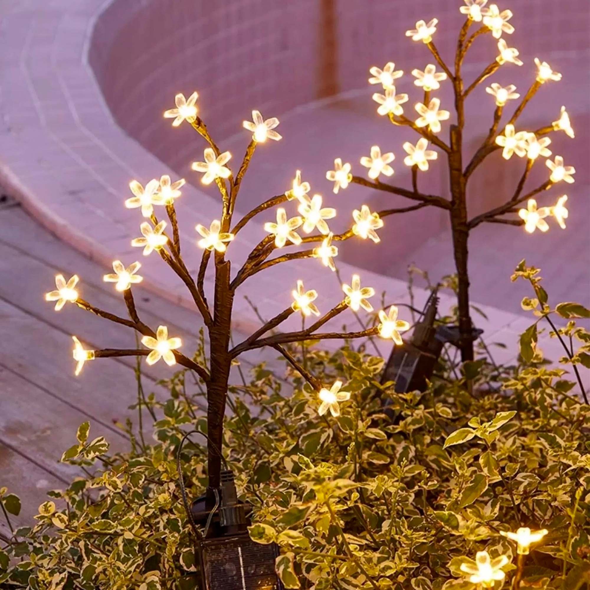 Светильник садовый на солнечной батарее 75см Сакура