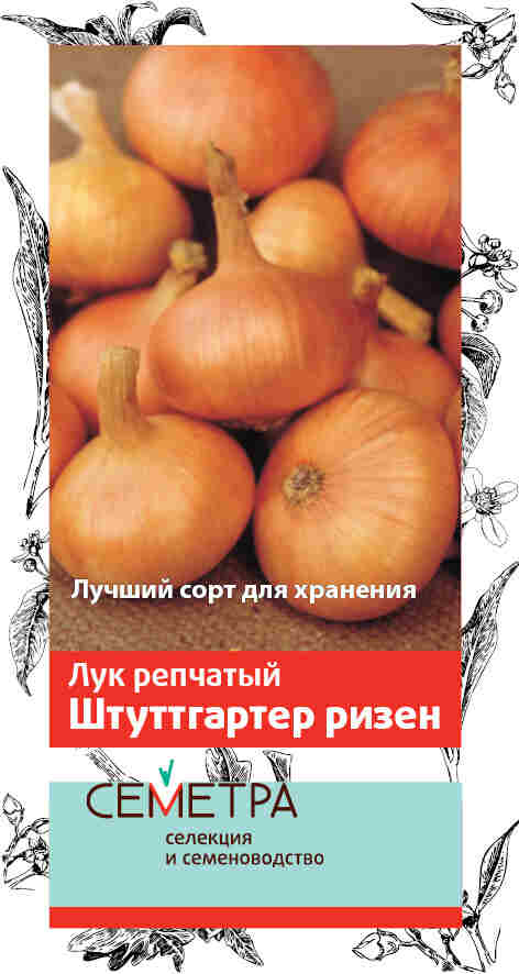 Семена Лук репчатый Штуттгартер ризен (Семетра) 1гр "Поиск" ц/п
