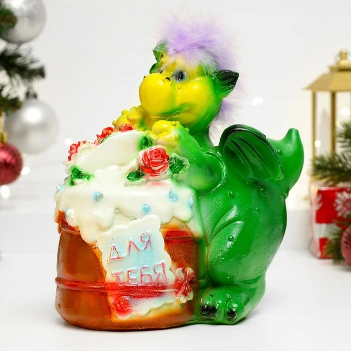 Копилка Дракон с тортом