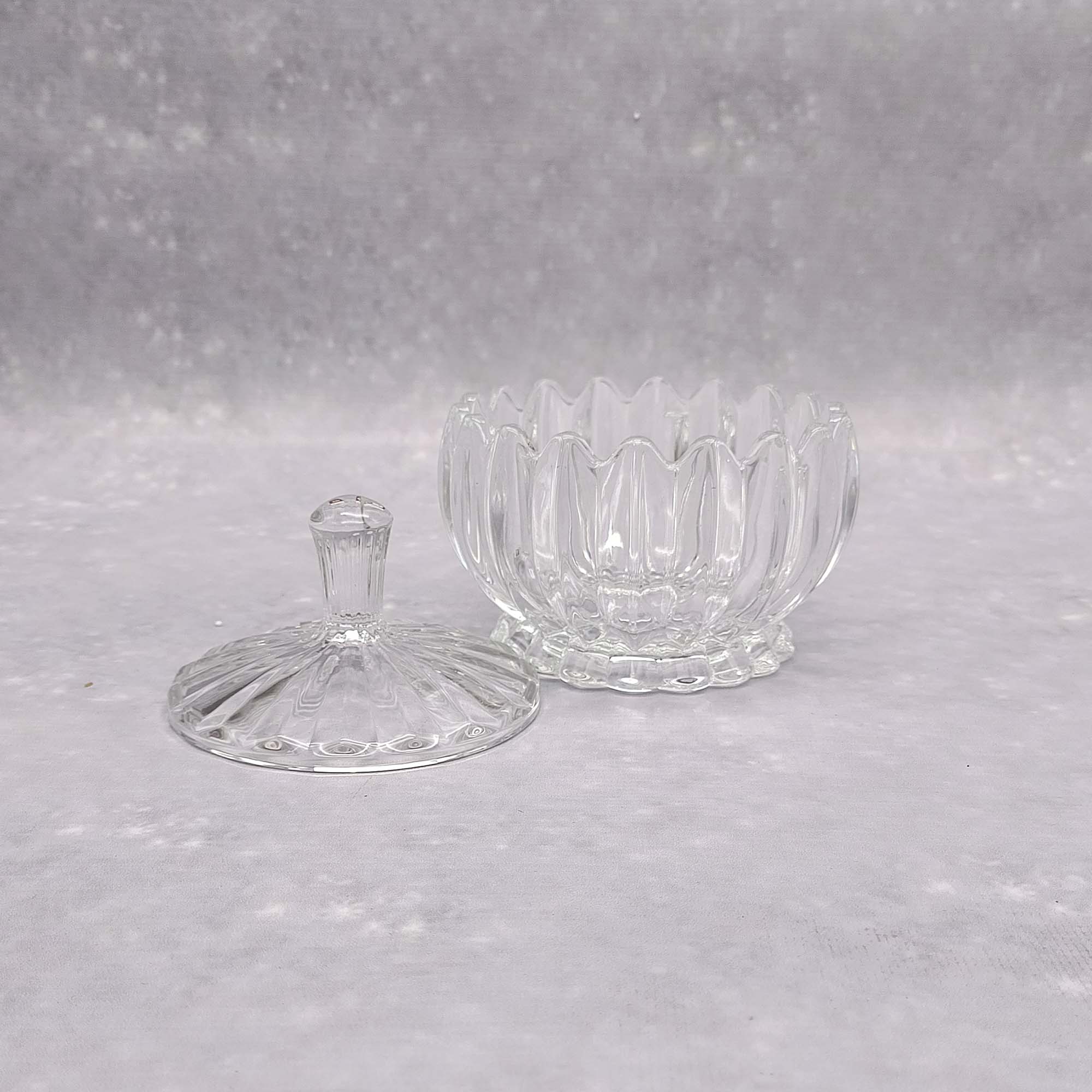 Конфетница 10х10см Лилия хрусталь РД19918