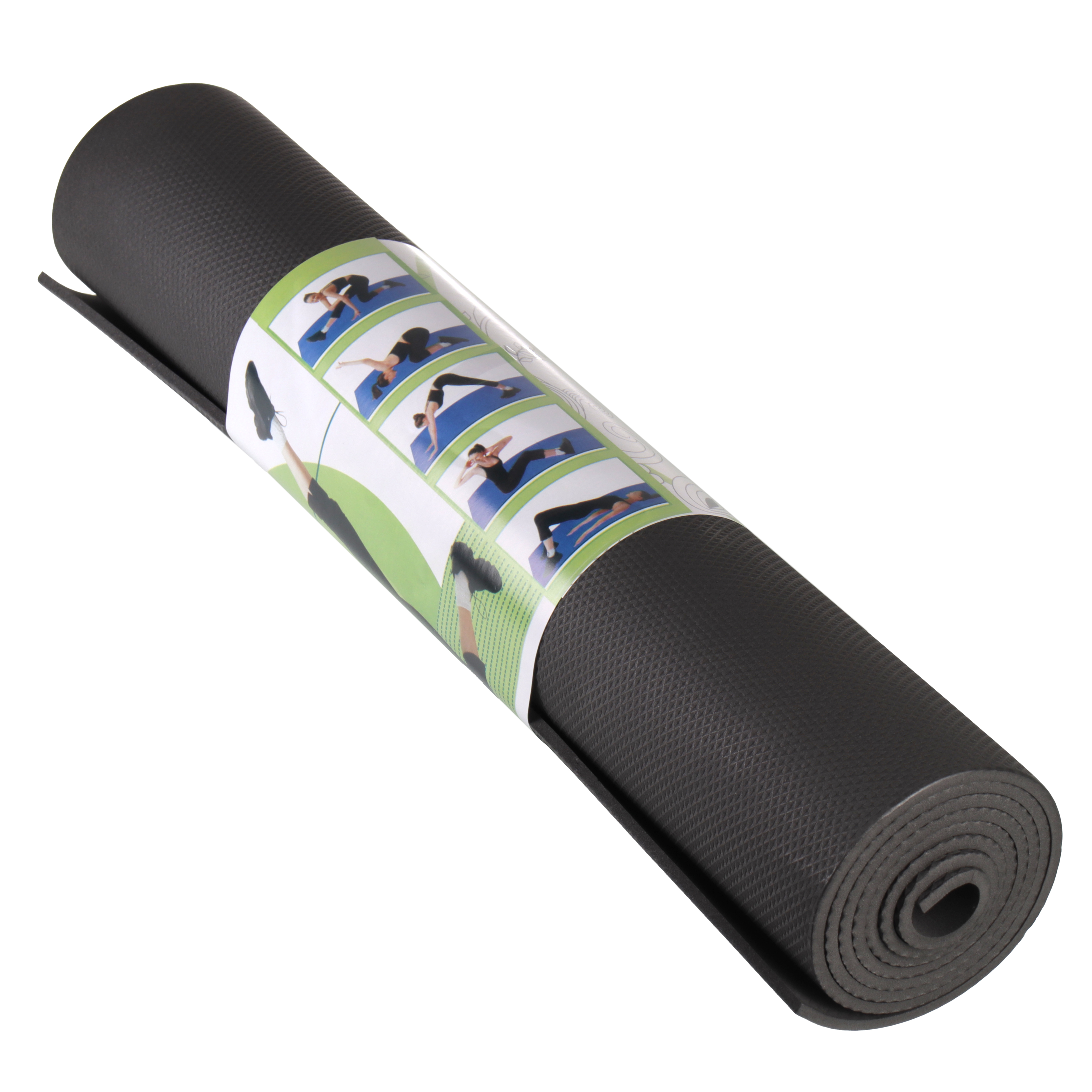 Коврик для фитнеса и йоги 173х61х0,4 см, в ассортим,  SHY-05 