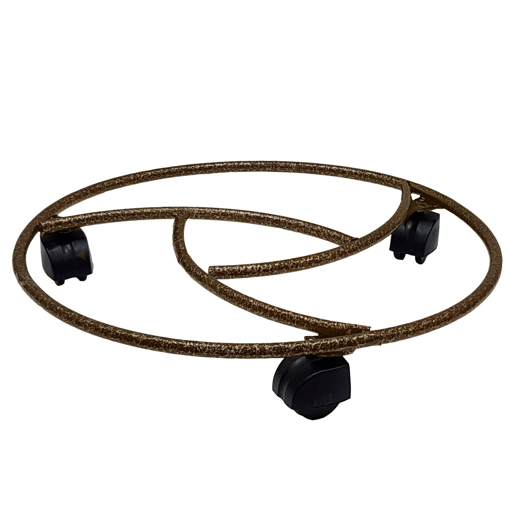 Подставка под цветы "Напольная на колесах" на 1 горшок (метал.)