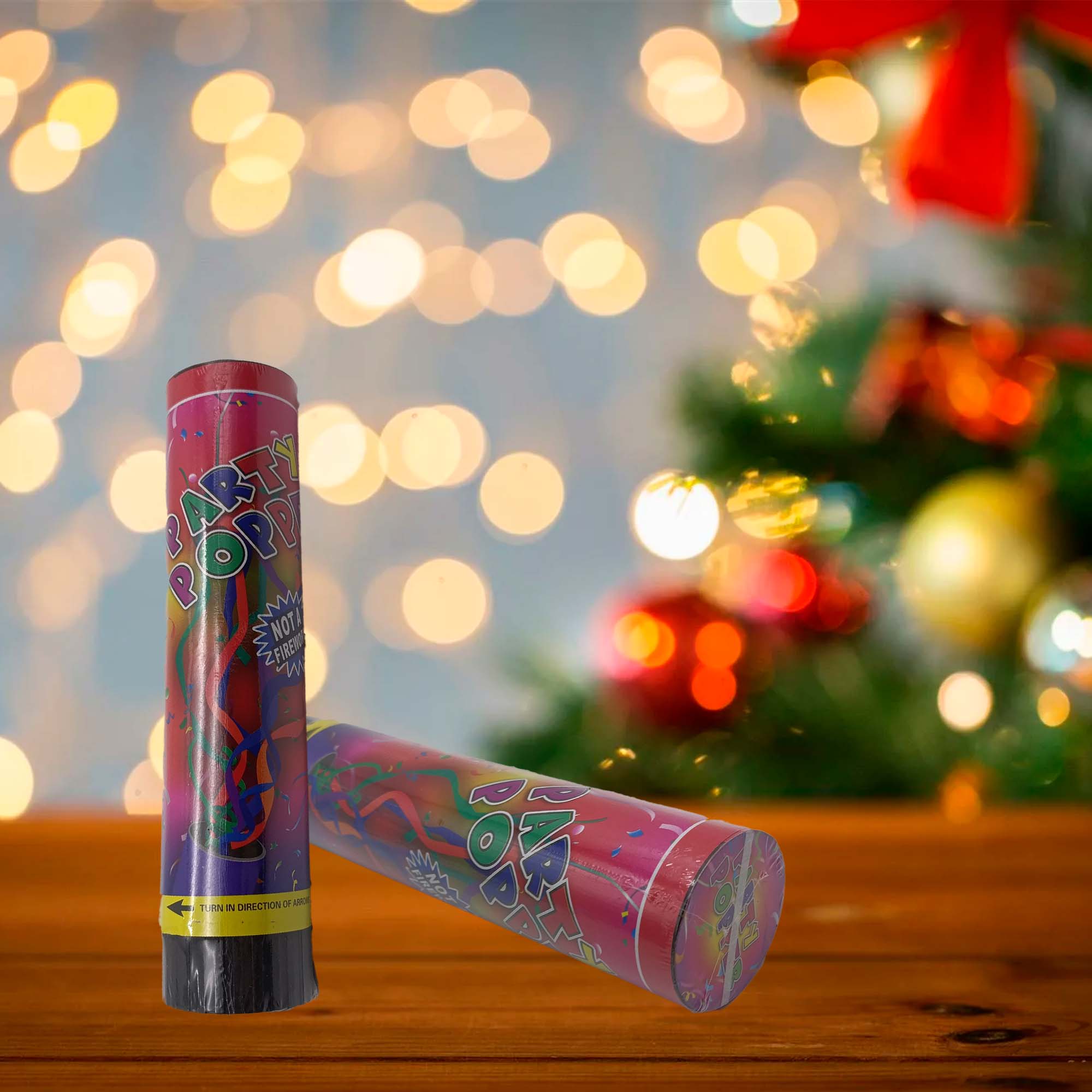 Хлопушка пневматическая Весёлый праздник 20см  РД18010