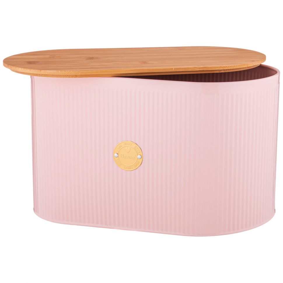 Набор Agness Majesty хлебница 340х180х200мм, банка для сыпучих 3шт 950мл металл