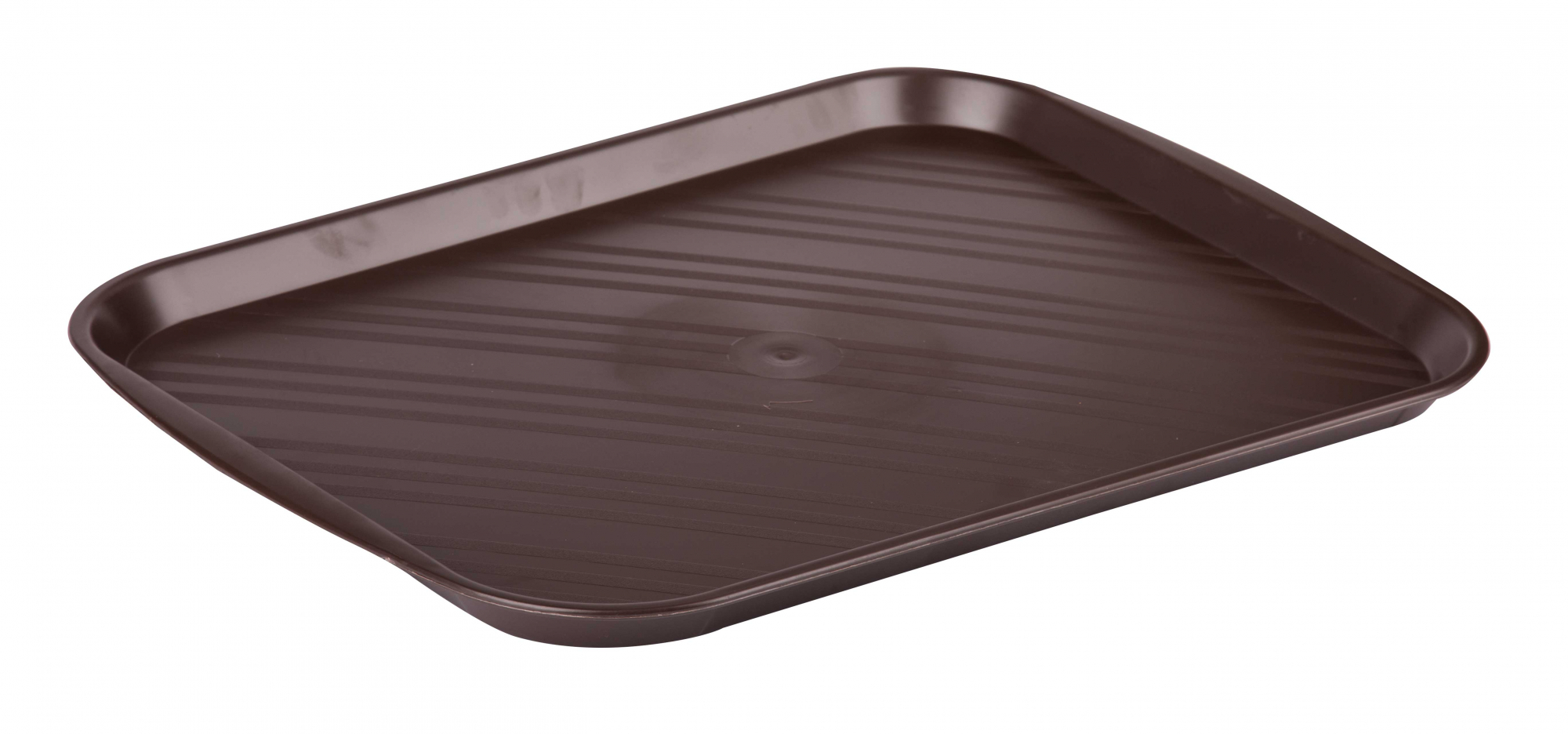 Поднос 480х360мм пластик прямоугольный коричневый