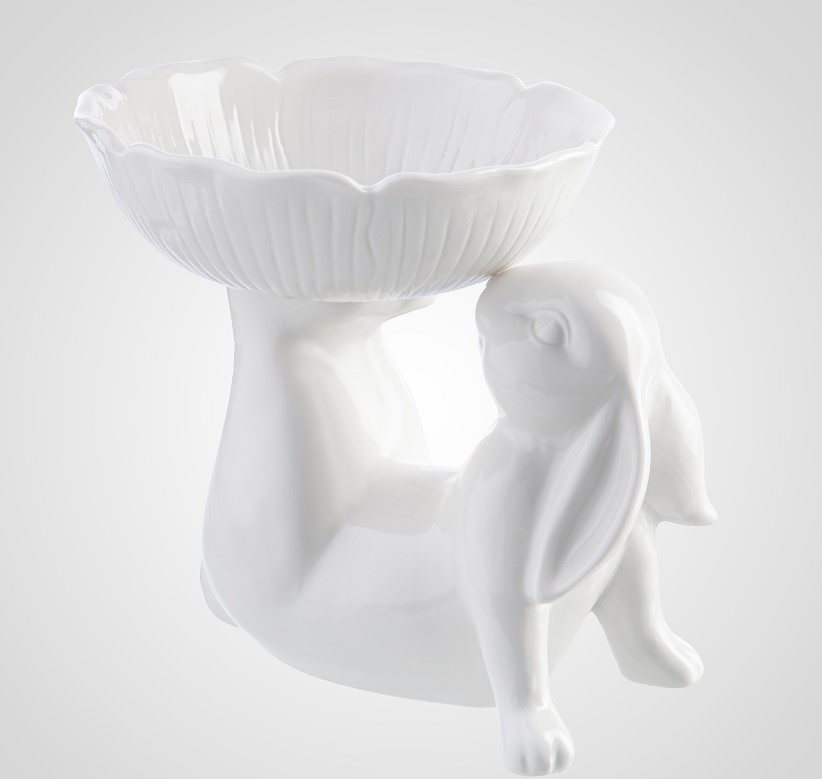 Фруктовница с кроликами