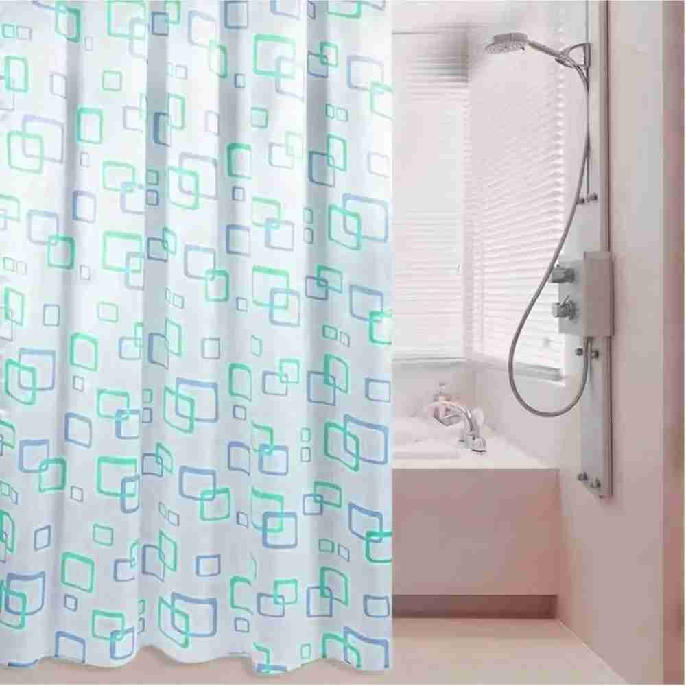 Штора для ванной 180х180см ПВХ, кольца, дизайн микс РД64368