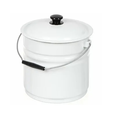 Ведро 10л с крышкой 41204-222-У2 белое Без декора