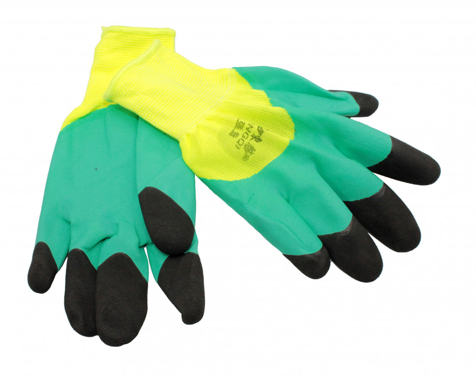 Перчатки салатные черный палец РД69394
