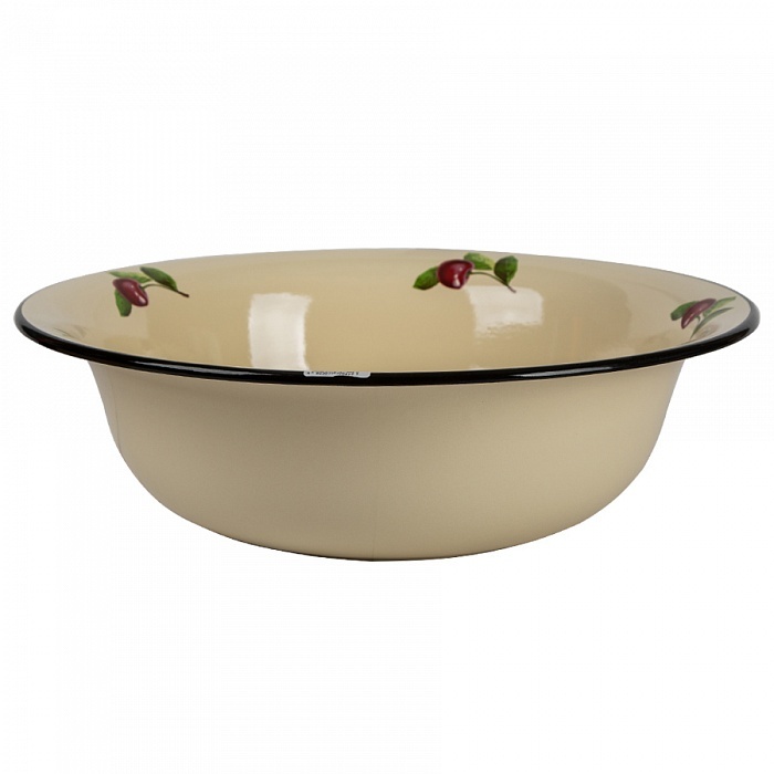 Таз эмалированная сталь 12,0 л слоновый 1/6