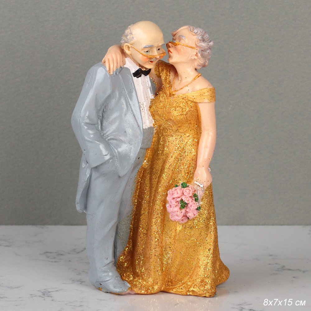 Фигурка Золотая свадьба 16см XY-1 