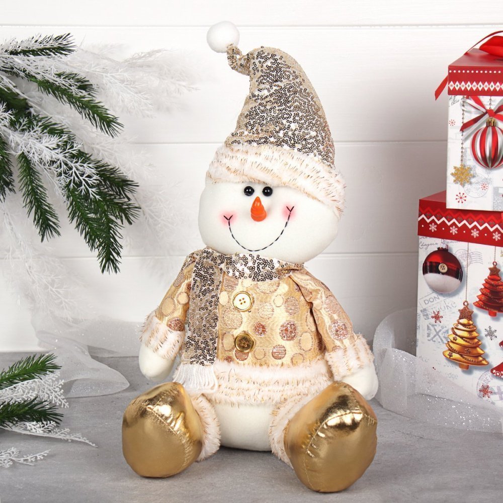 Снеговик декоративный новогодний   50см